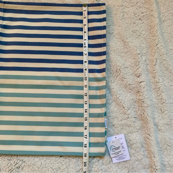 Katie Kime Striped Placemats (Set of 4) Aqua Blue NEW!! - Picture 8 of 9